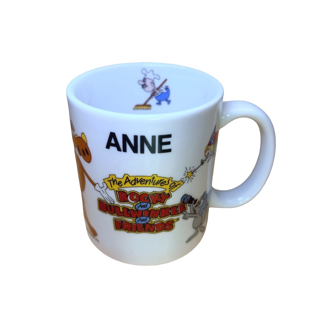 VTG 1991 Universal Studios Adventures Rocky Bullwinkle Gang Mug Memorabilia HTF